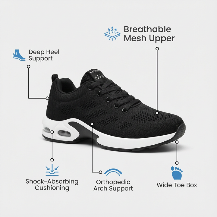 Orthora Pro - 12-Timers Skift Sko til Lindring af Hæl- &amp; Plantar Fasciitis (Unisex)