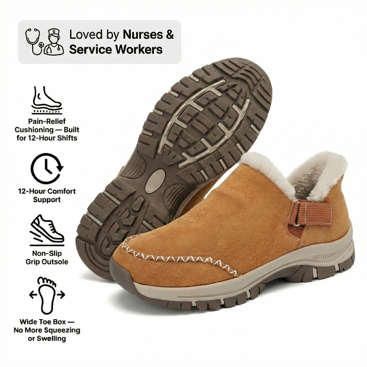 NursePro 12-timers Skift Træsko — Plantar Fasciitis &amp; Hæl Lindring for Rygsmerter, Hallux Valgus &amp; Brede Fødder (BOGO)