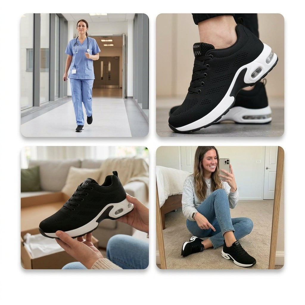 Orthora Pro - 12-timers Skift Sko til Læge- og Plantar Fasciitis Lindring (Unisex)