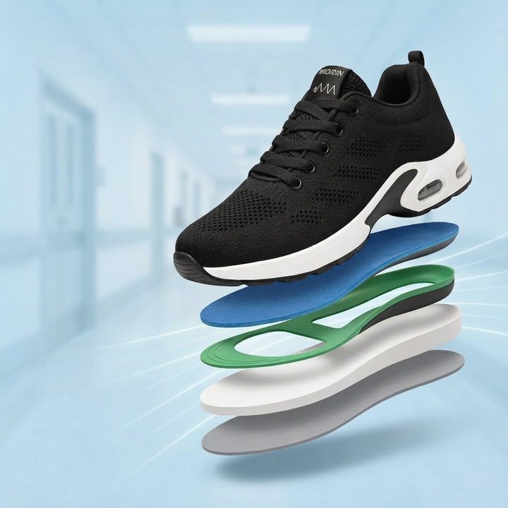 Orthora Pro - 12-timers Skift Sko til Lænde- &amp; Plantar Fasciitis Lindring (Unisex)