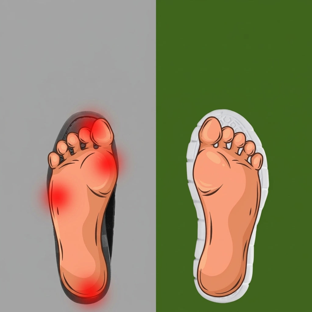 Orthora Pro - 12-timers Skift Sko til Lette Smerter i Hæl &amp; Plantar Fasciitis (Unisex)