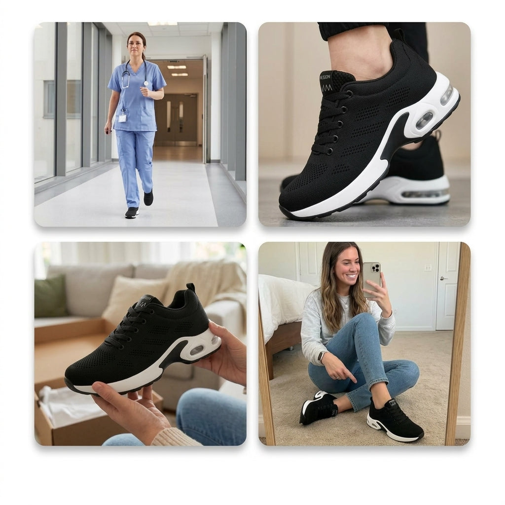 Orthora Pro - 12-timers Skift Sko til Lette Smerter i Hæl &amp; Plantar Fasciitis (Unisex)