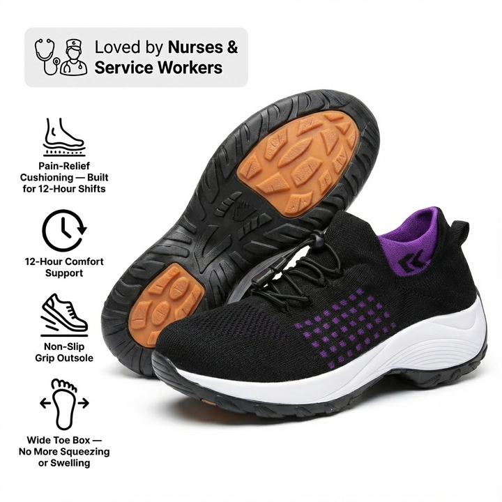 ShiftPro - 12-Timers Komfort Sko til Læge- og Plantar Fasciitis Lindring (BOGO)