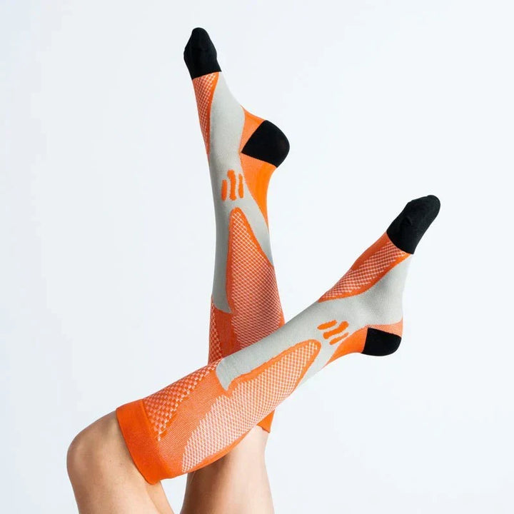 OrthoFlow Kompressionsstrømper - Orange Sort