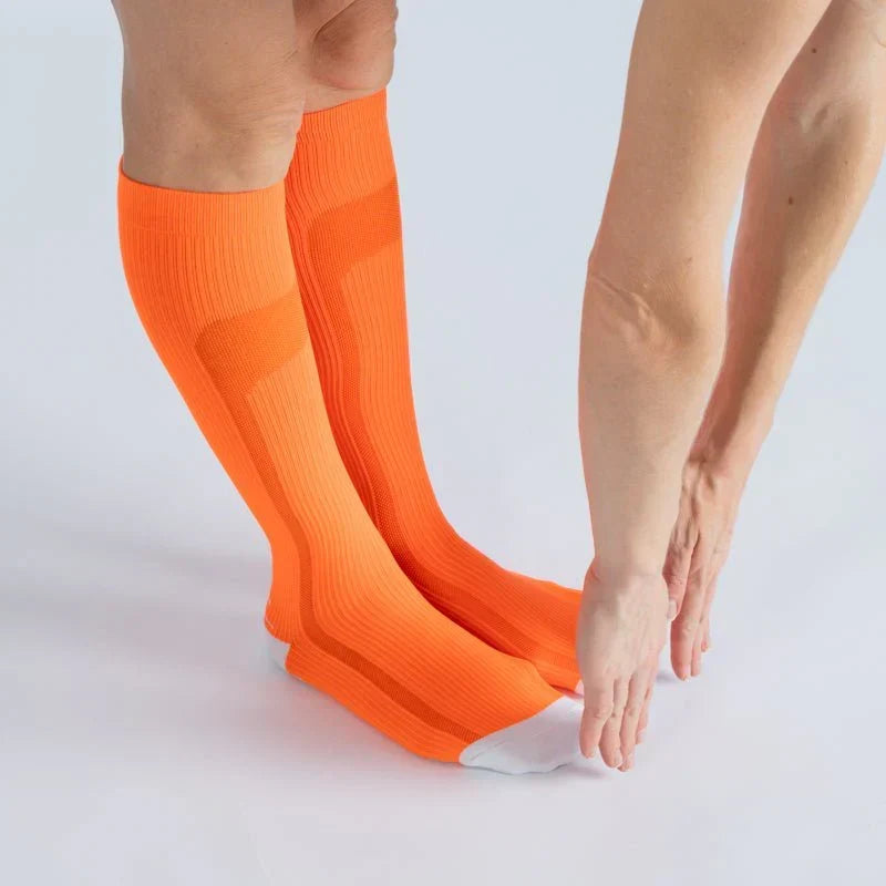 OrthoFlow Kompressionsstrømper - Orange Vanilje